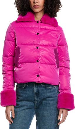 La Fiorentina Metallic Puffer Jacket