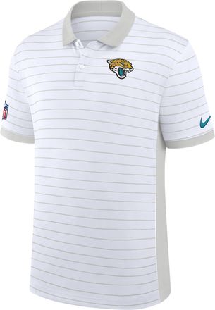 Nike Jacksonville Jaguars Sideline Victory Stripe Nike Mens Dri-FIT NFL Polo in White | 03BG0CEB9N-RPE
