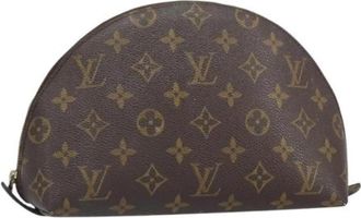 Louis Vuitton Tweedehands Canvas Louis Vuitton tassen - Dames - Vintage Clutch - Bruin - ONE Size - Vintage