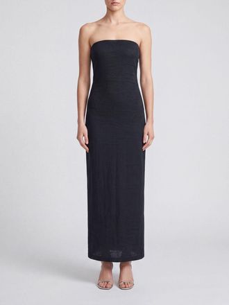 Issey Miyake High-Waisted Blue Cotton Blend Long Pencil Skirt