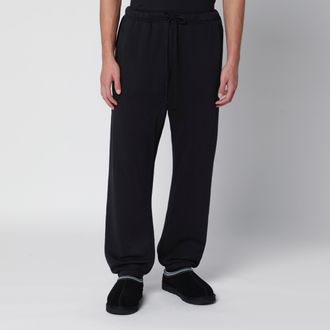 SKIMS Washed black jogging trousers in cotton fleece