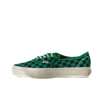 Vans Mens Lx Authentic 44 Ek Sneakers In Punk Check Green/navy