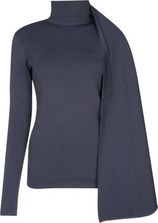 Entire studios Wrap Sweater - Dames - Coltruien - Blauw - M/L - Nylon - Truien & Vesten