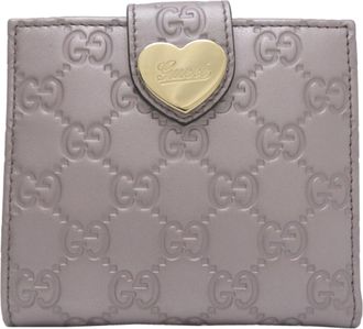 Gucci Metallic Pink Leather Wallet (Bi-Fold) (Pre-Owned)