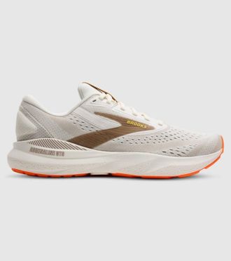 Brooks Mens Adrenaline Gts 24 Shoe In Coconut/porabella/orange
