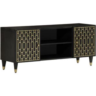 vidaXL Mobile Porta tv 105x33x46cm in Legno Massello di Mango Vidaxl