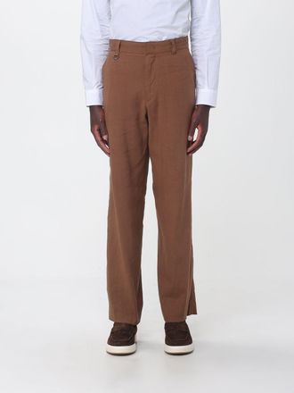 Paolo Pecora Pantaloni dritti in misto lino