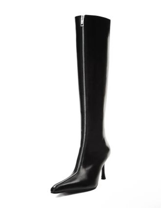 Alexander Wang Womens Vera Zip Boots In 001/ Black