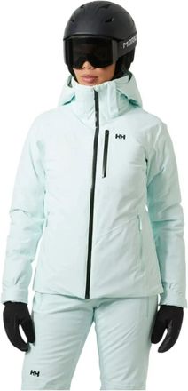 Helly Hansen Alphelia Ski Jacket Womens Blue Hooded Long Sleeve GBO3875