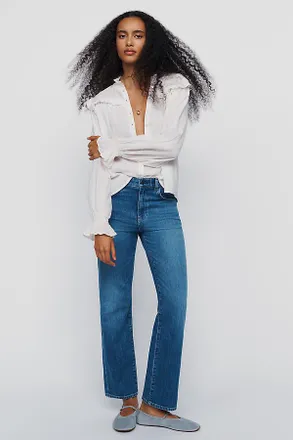AG - Adriano Goldschmied AG Brinley Mid-Rise Straight-Leg Jeans