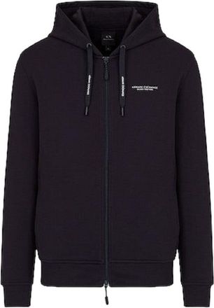 A|X Armani Exchange Blue Hooded Cardigan