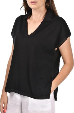 Gran Sasso Polo Shirt - Dames - Polos - Zwart - S - Tops
