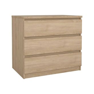 Dmora Dmora - Cajonera Kajiki, C&oacute;moda Multiusos, C&oacute;moda De Dormitorio, Gabinete Con Cajones, 77x50 H68 Cm, Roble