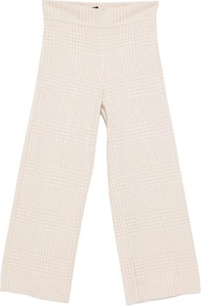 D.exterior Wijde broek - Dames - Wijde Broeken - Beige - M - Katoen - Broeken