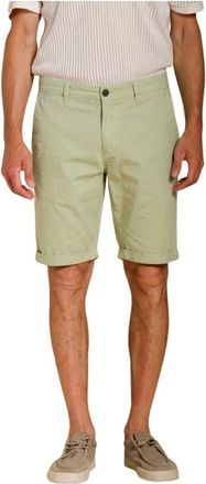 Mason's London Bermuda Chino - Heren - Korte Broeken - Groen - XS - Katoen - Korte Broeken