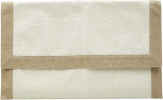 Herm&egrave;s Beige Ivory Canvas Clutch Bag (Pre-Owned)