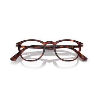 Persol 0po3143v Round Acetate Eyeglasses with Tortoiseshell Pattern