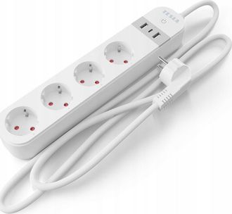 Tesla Regleta Inteligente Tesla Ps300 4 Enchufes 3 Usb