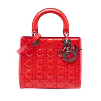 Dior Pre-owned Lady Dior - Dames - Pre-owned - Rood - Maat: ONE Size Leer