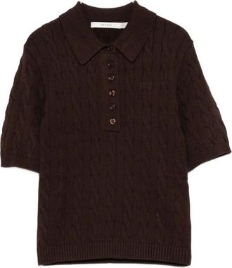Gestuz Thilla Polo Pullover - Dames - Polos - Bruin - M - Polyester - Tops