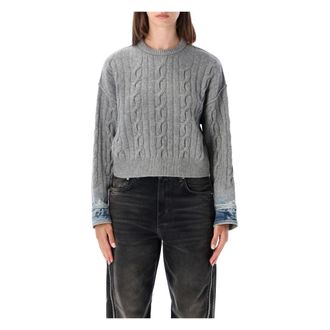 Haikure Karine Crewneck Sweater - - Knitwear - Donna - Grigio - M
