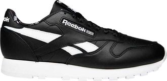 Reebok Heren Klassieke Leren Trainers (Zwart, Wit)