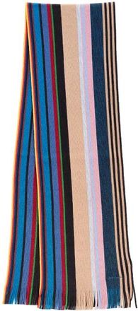 Paul Smith Twisted Stripe Scarf - Heren - Wintersjaals - Veelkleurig - ONE Size - Wol - Accessoires
