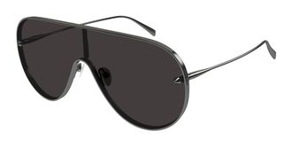 Alexander McQueen AM0481S 001 Mens Sunglasses Silver Size 99