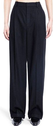 Saint Laurent Mens Black Cashmere Casual Pants