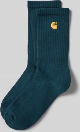 Carhartt Work in Progress Socken mit Label-Stitching in Bottle, Größe 1