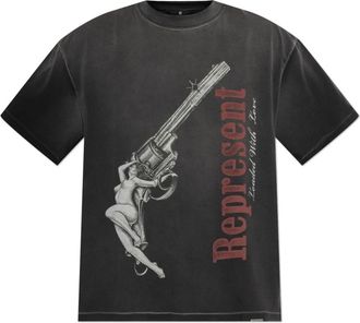 Represent Loaded With Love T-Shirt - Heren - T-shirts - Grijs - XL - Katoen - Tops