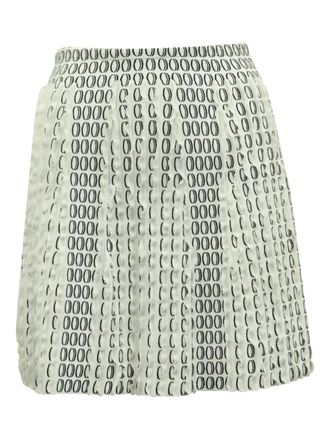 Alaia rok met franje - Beige