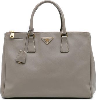 Prada Pre-owned Prada Large Saffiano Lux Galleria Double Zip Satchel UK4H4PPDOFT4JBFV