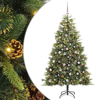 vidaXL &Aacute;rbol De Navidad Artificial Con Ramas Plegables Y Conos 210 Cm Vidaxl