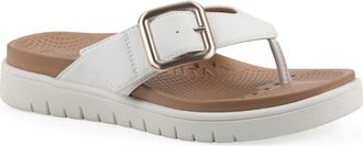 White Mountain Nalla Recovery Foam Thong Sandal in White/burnish/smooth at Nordstrom Rack, Size 7.5