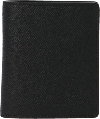 Maison Margiela Logo Wallet Portafogli Nero-Donna