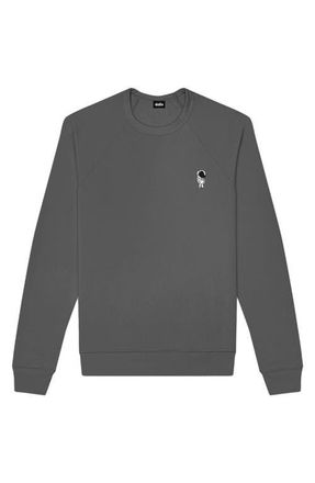 Dalix Astronaut Fleece Sweatshirt in Asphalt Gray at Nordstrom, Size Xx-Large