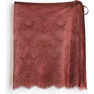 H&M Lace Hip Scarf in Terracotta at Nordstrom