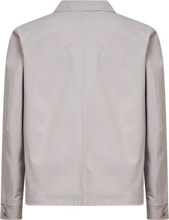 Herno Mens Shirt Jacket Essence Grey Recycled Polyamide Bomber