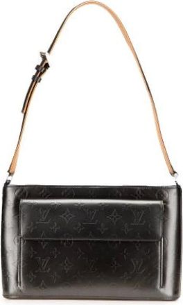 Louis Vuitton Pre-owned Shoulder Bags, female, Gray, Size: ONE SIZE Pre-owned Leather Shoulder Bag