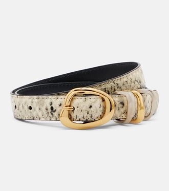 Amanu Studio Tugela snake-effect leather belt