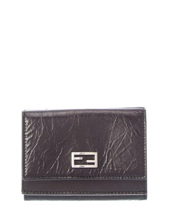 Fendi Fendi Tube Mini Leather Trifold Wallet