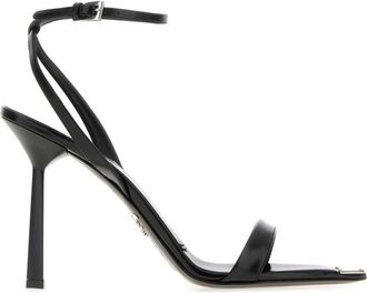 Prada Black Leather Heels