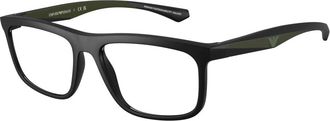 Emporio Armani Glasses, male, Black, 55 MM, Stylish Eyeglasses