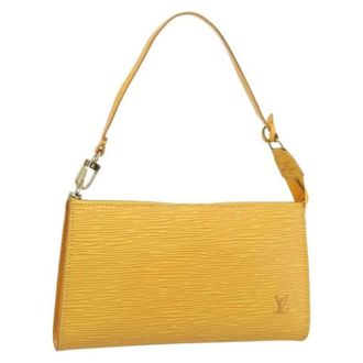 Louis Vuitton Pre-owned Handbags, female, Yellow, Size: ONE SIZE Pre-owned Vintage Epi Accessory Pouch