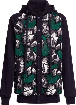 Elie Saab Felpa con cappuccio - Nero