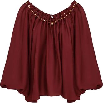 Zimmermann Aster Blouse - Dames - Blouses - Rood - S - Overhemden