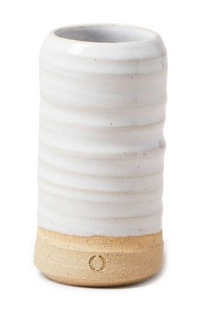 Farmhouse Pottery Mini Glazed Stoneware Vase in White at Nordstrom