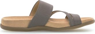 Gabor Dames Slippers - Dames - Sandalen - Grijs - 36 EU - Schoenen