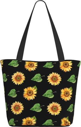 AOOEDM Sunflower Pattern Ladies Shopping Bag 13x11x7in.The Perfect ValentineS Day Gift.It Is The Best ValentineS Day Gift For Mom, Daughter, Wife,Etc